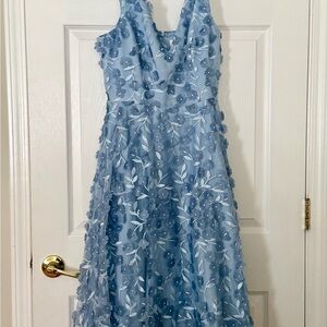 Eliza J V-neck Fit and Flare Midi Dress | size 6